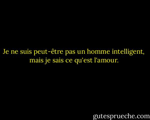 Je ne suis peut-être pas un homme intelligent, mais je sais ce qu'est l'amour. - Winston Groom