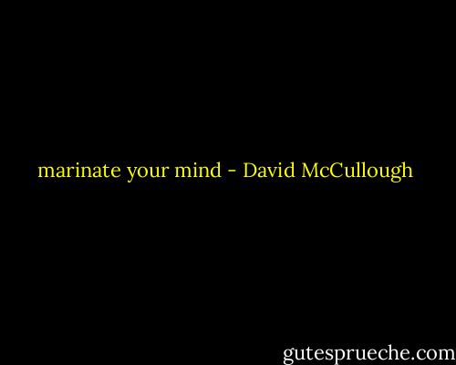marinate your mind - David McCullough