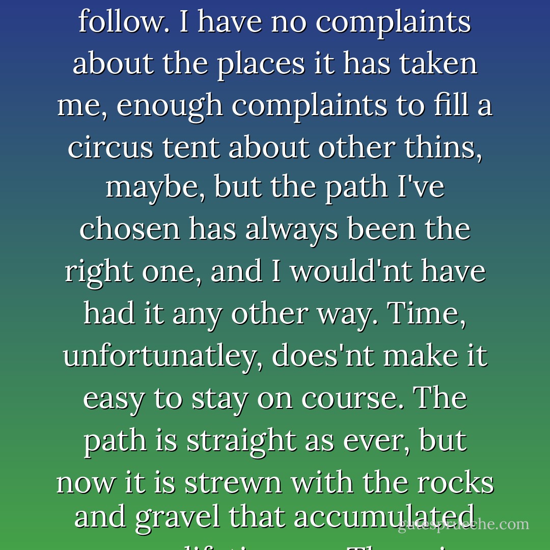 Who am I? And how I wonder, will this story end? . . .<br />My life? It is'nt easy to explain. It has not been the rip-roaring spectacular I fancied it woulf be, but neither have I burrowed around with the gophers. i suppose it has most resembled a bluechip stock: fairly stable, more ups and downs, and gradually tending over time. A good buy, a lucky buy, and I've learned that not everyone can say this about his life. But do not be misled. I am nothing special; of this I am sure. I am common man with common thought and I've led a common life. There are no monuments dedicated to me, and my name will soon be forgotten, but I've loved another with all my heart and soul, and to me, this has always been enough.<br />The romantics would call this a love story, the cynics would call it a tragedy. In my mind, it's a little bit of both, and no matter how you choose to view it in the end, it does not change the fact that involves a great deal of my life and the path I've chosen to follow. I have no complaints about the places it has taken me, enough complaints to fill a circus tent about other thins, maybe, but the path I've chosen has always been the right one, and I would'nt have had it any other way.<br />Time, unfortunatley, does'nt make it easy to stay on course. The path is straight as ever, but now it is strewn with the rocks and gravel that accumulated over a lifetime . . .<br />There is always a moment right before I begin to read the story when my mind churns, and I wonder, will it happen today? I don't know, for I never know beforehand, and deep down it really doesn't matter. It's the possibility that keeps me going, not the guarantee, a sort of wager on my part. And though you may call me a dreamer or a fool or any other thing, I believe that anything is possible.<br />I realize that odds, and science, are againts me. But science is not the answer; this I know, this I have learned in my lifetime. And that leaves me with the belief that miracles, no matter how inexplicable or unbelievable, are real and can occur without regard to the natural order of things. So once again, just as I do ecery day, I begin to read the notebook aloud, so that she can hear it, in the hope that the miracle, that has come to dominate my life will once again prevail.<br />And maybe, just maybe, it will. - Nicholas Sparks