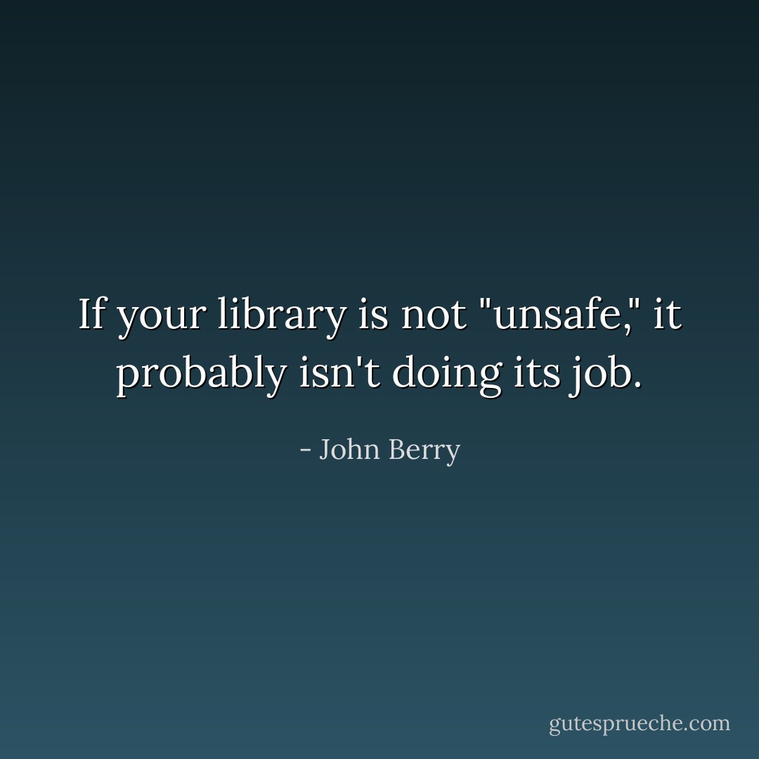 If your library is not "unsafe," it probably isn't doing its job. - John Berry