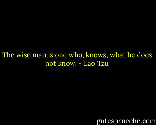 The wise man is one who, knows, what he does not know. - Lao Tzu