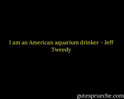 I am an American aquarium drinker - Jeff Tweedy