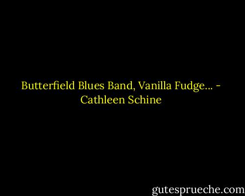 Butterfield Blues Band, Vanilla Fudge... - Cathleen Schine