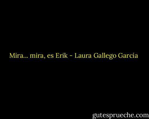 Mira... mira, es Erik - Laura Gallego García