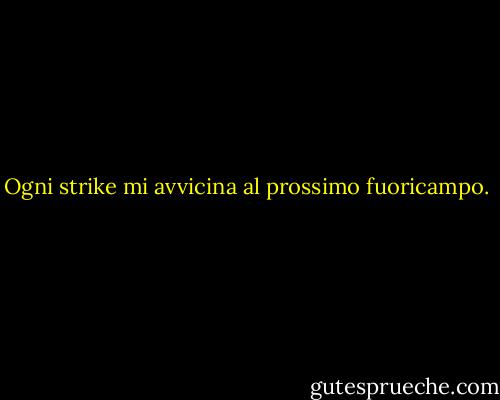 Ogni strike mi avvicina al prossimo fuoricampo. - Babe Ruth