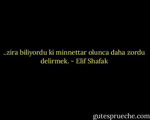..zira biliyordu ki minnettar olunca daha zordu delirmek. - Elif Shafak