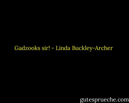 Gadzooks sir! - Linda Buckley-Archer