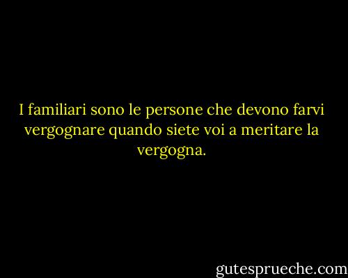 I familiari sono le persone che devono farvi vergognare quando siete voi a meritare la vergogna. - Jonathan Safran Foer