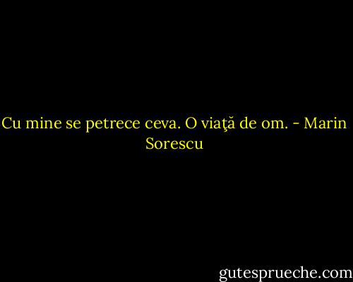 Cu mine se petrece ceva. O viaţă de om. - Marin Sorescu
