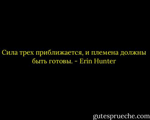 Сила трех приближается, и племена должны быть готовы. - Erin Hunter