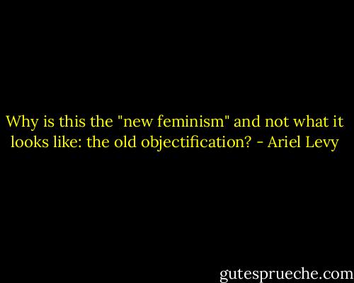 Why is this the "new feminism" and not what it looks like: the old objectification? - Ariel Levy
