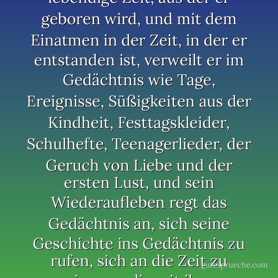 Hass hat einen Geruch, genauso wie Liebe einen Geruch hat. Jeder Duft hat eine lebendige Zeit, aus der er geboren wird, und mit dem Einatmen in der Zeit, in der er entstanden ist, verweilt er im Gedächtnis wie Tage, Ereignisse, Süßigkeiten aus der Kindheit, Festtagskleider, Schulhefte, Teenagerlieder, der Geruch von Liebe und der ersten Lust, und sein Wiederaufleben regt das Gedächtnis an, sich seine Geschichte ins Gedächtnis zu rufen, sich an die Zeit zu erinnern, die mit ihrer Bitterkeit oder ihrem Herzschmerz vergangen ist. - عبده خال<