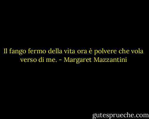 Il fango fermo della vita ora è polvere che vola verso di me. - Margaret Mazzantini
