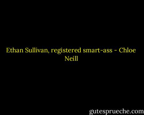 Ethan Sullivan, registered smart-ass - Chloe Neill