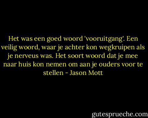 Het was een goed woord 'vooruitgang'. Een veilig woord, waar je achter kon wegkruipen als je nerveus was. Het soort woord dat je mee naar huis kon nemen om aan je ouders voor te stellen - Jason Mott