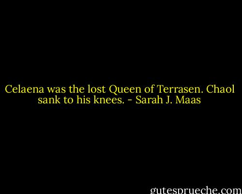 Celaena was the lost Queen of Terrasen.<br />Chaol sank to his knees. - Sarah J. Maas