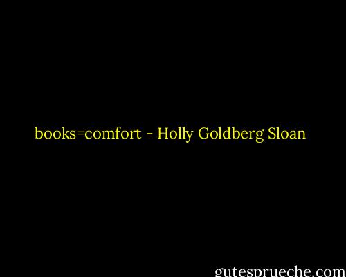 books=comfort - Holly Goldberg Sloan